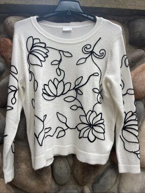 Jillian Nicole Floral Crewneck Sweater NWT 1X